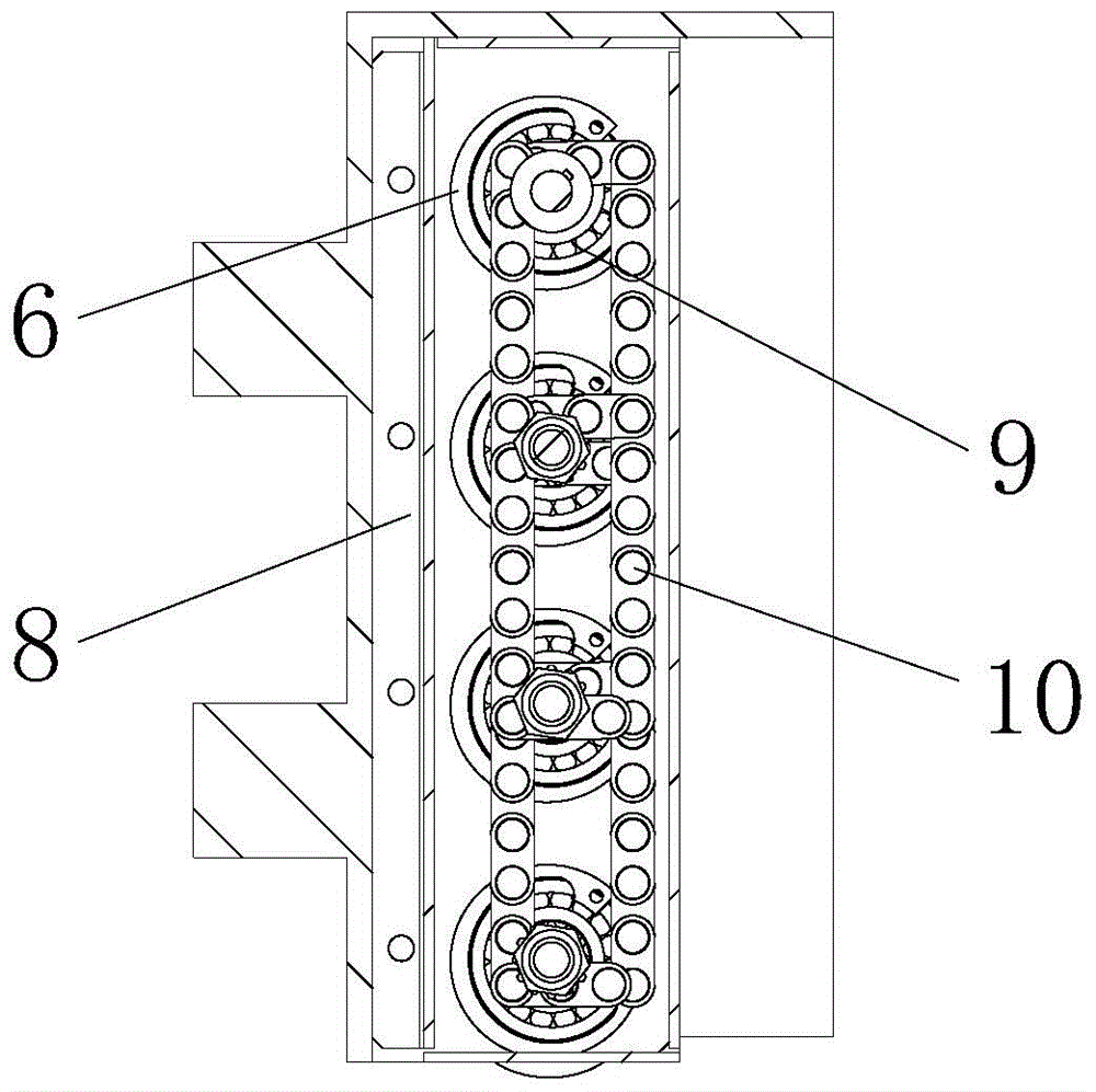 Rolling separating device for automatic PCB sorting machine