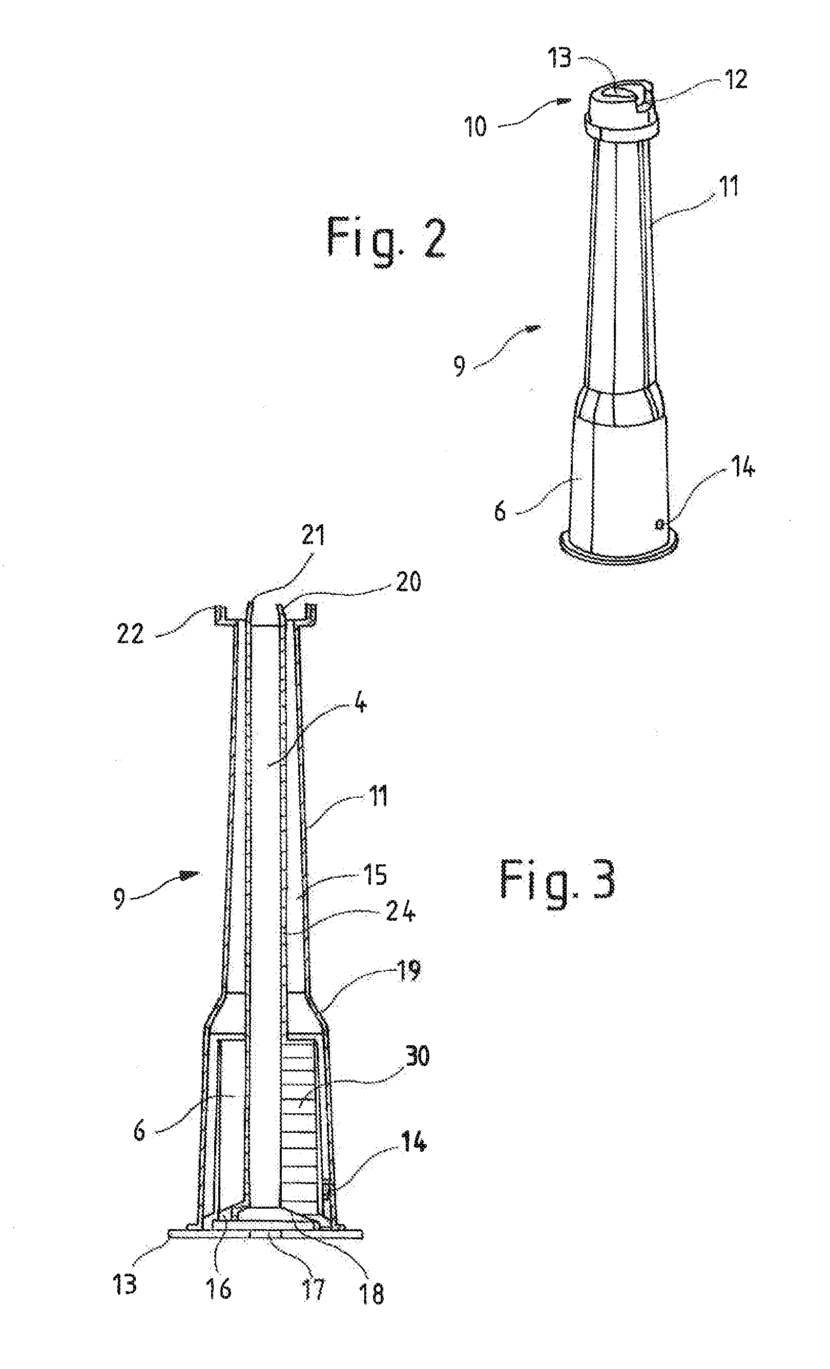 Device for determining a filling level