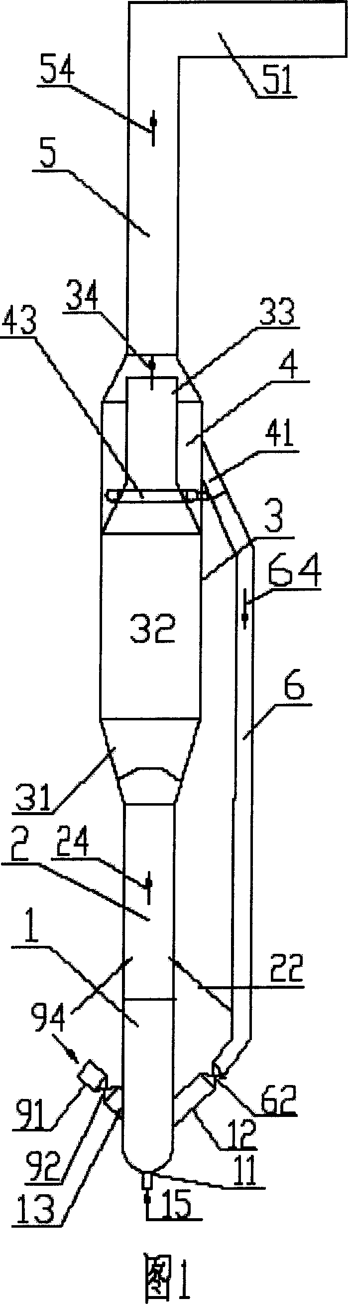 Low-temperature high agent-oil ratio catalytic conversion reaction method and reactor