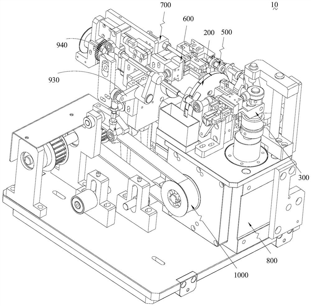 Upper guide pin device and battery machine