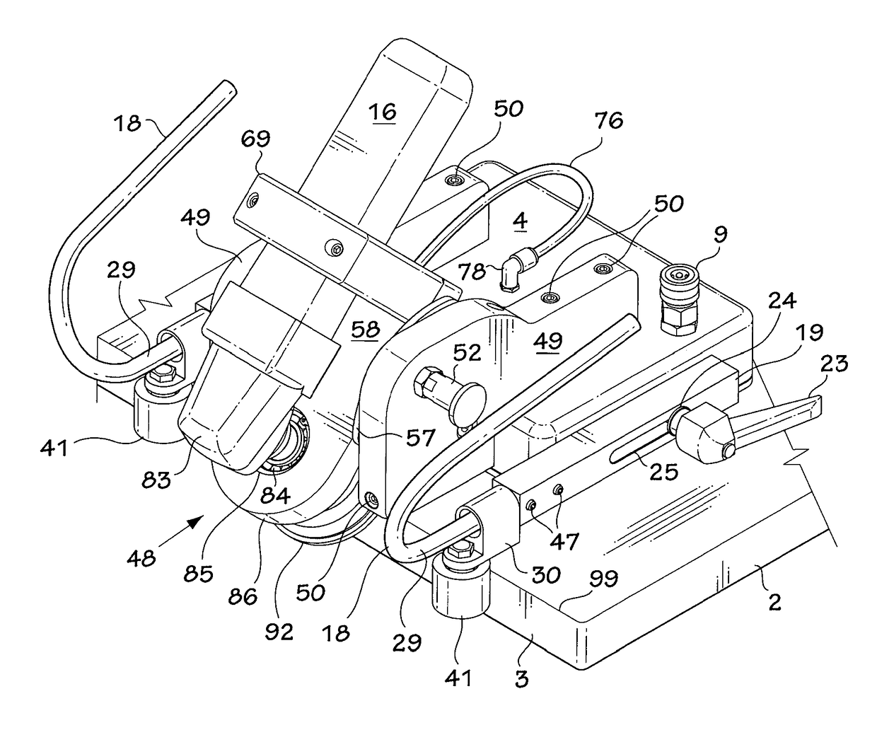 Stone polishing apparatus