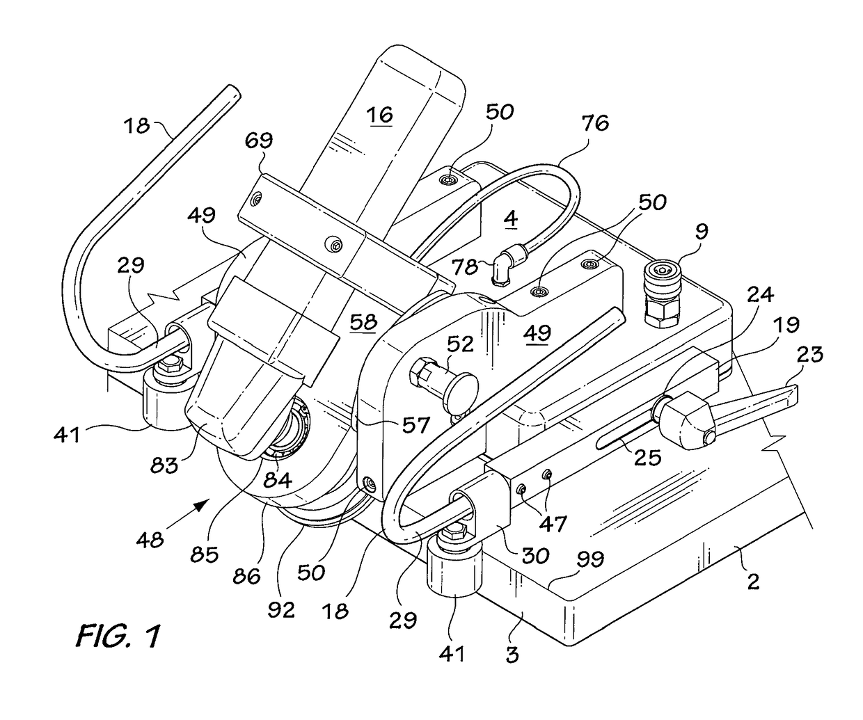 Stone polishing apparatus