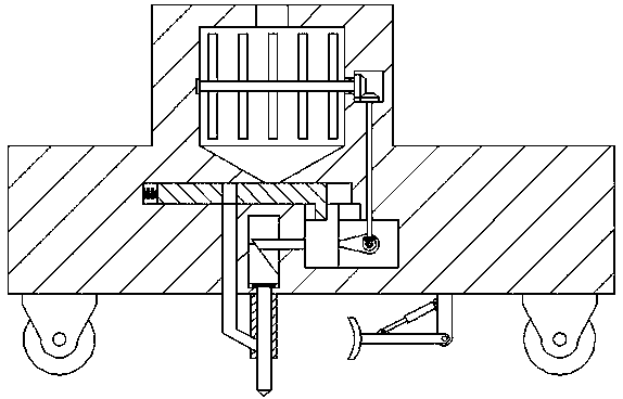 Deep soil quantitative fertilizer application apparatus