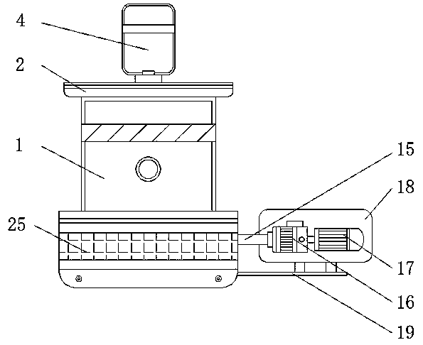 Flour stirring and dough leavening all-in-one machine with temperature detection and control function