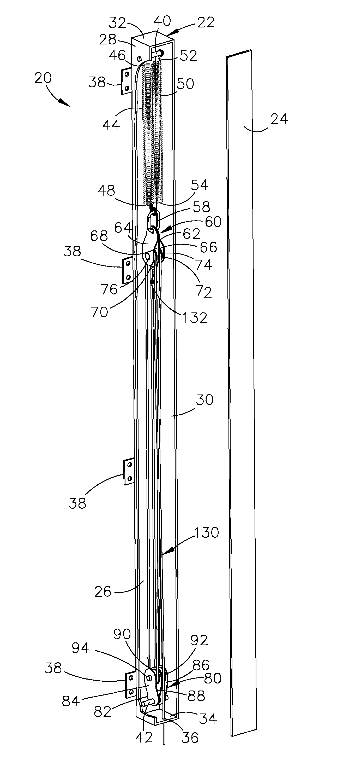 Fall restraint system for telescoping ladders