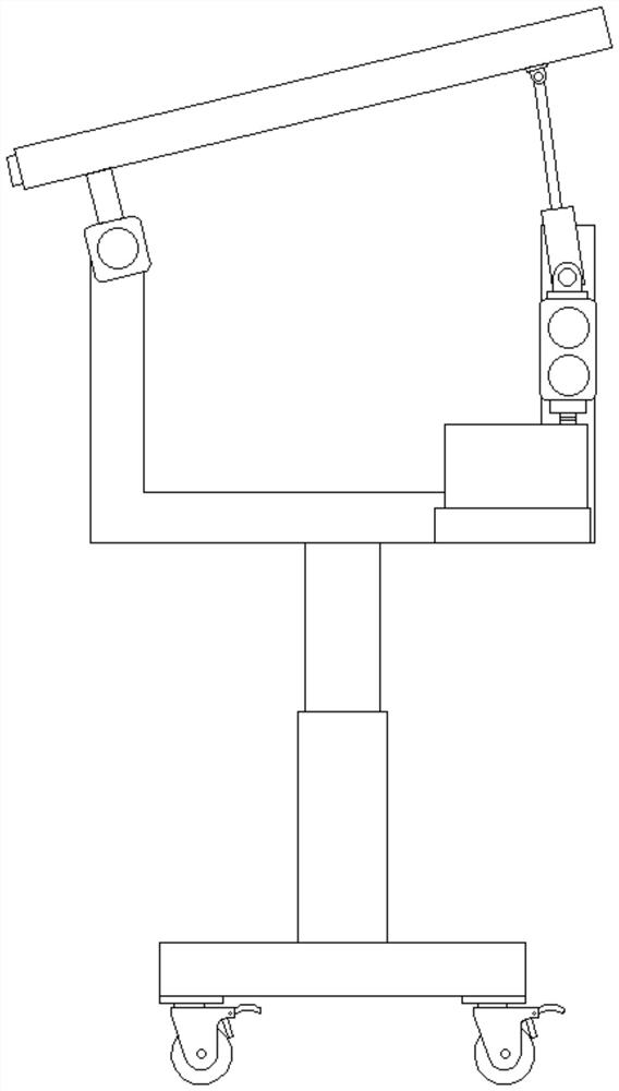 Multifunctional drawing table for industrial design