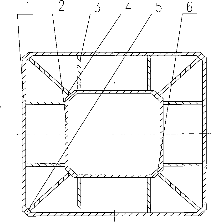 Square cartridge structure