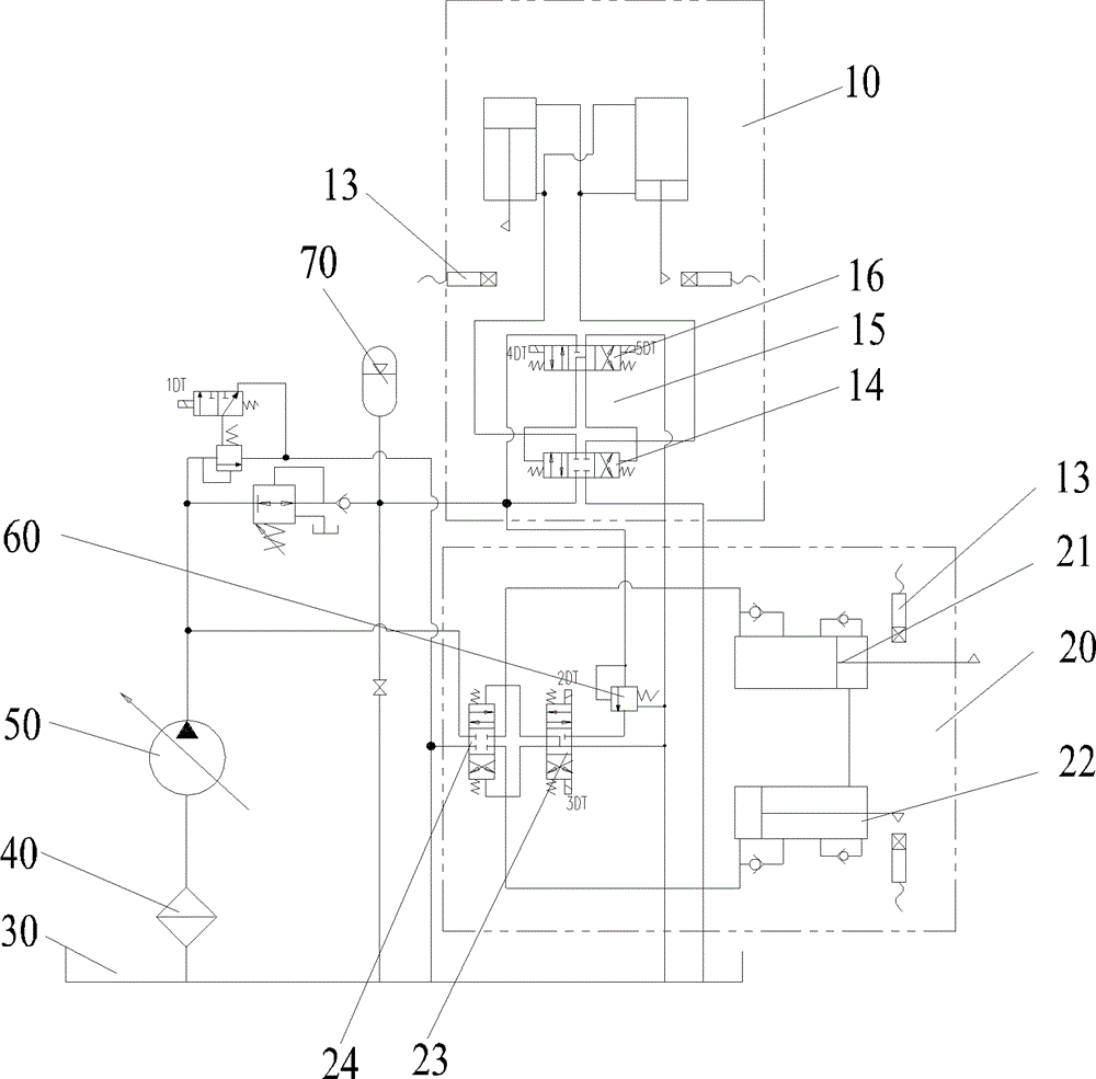 Ram concrete pump and its pumping control system