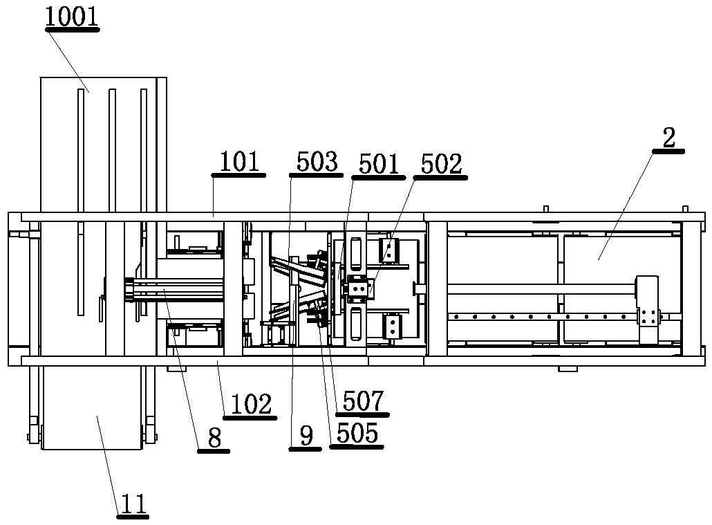 Automatic secondary bagging device and operating method thereof