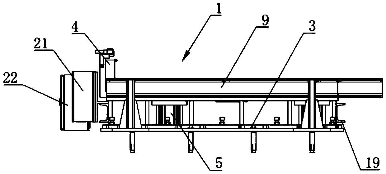 Quick-change clamp switching frame without manual operation