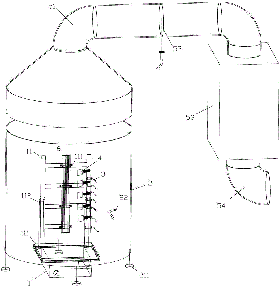 Experiment system for simulating cable burning under fire environment and method thereof