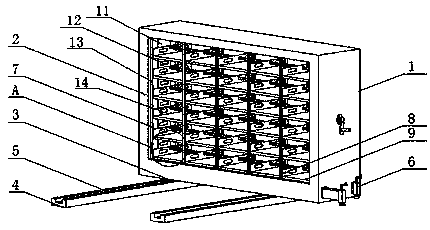 Movable lifting compact rack