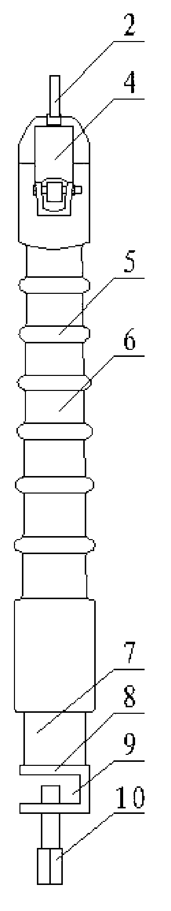 Novel insulating lead wire fixing bracket