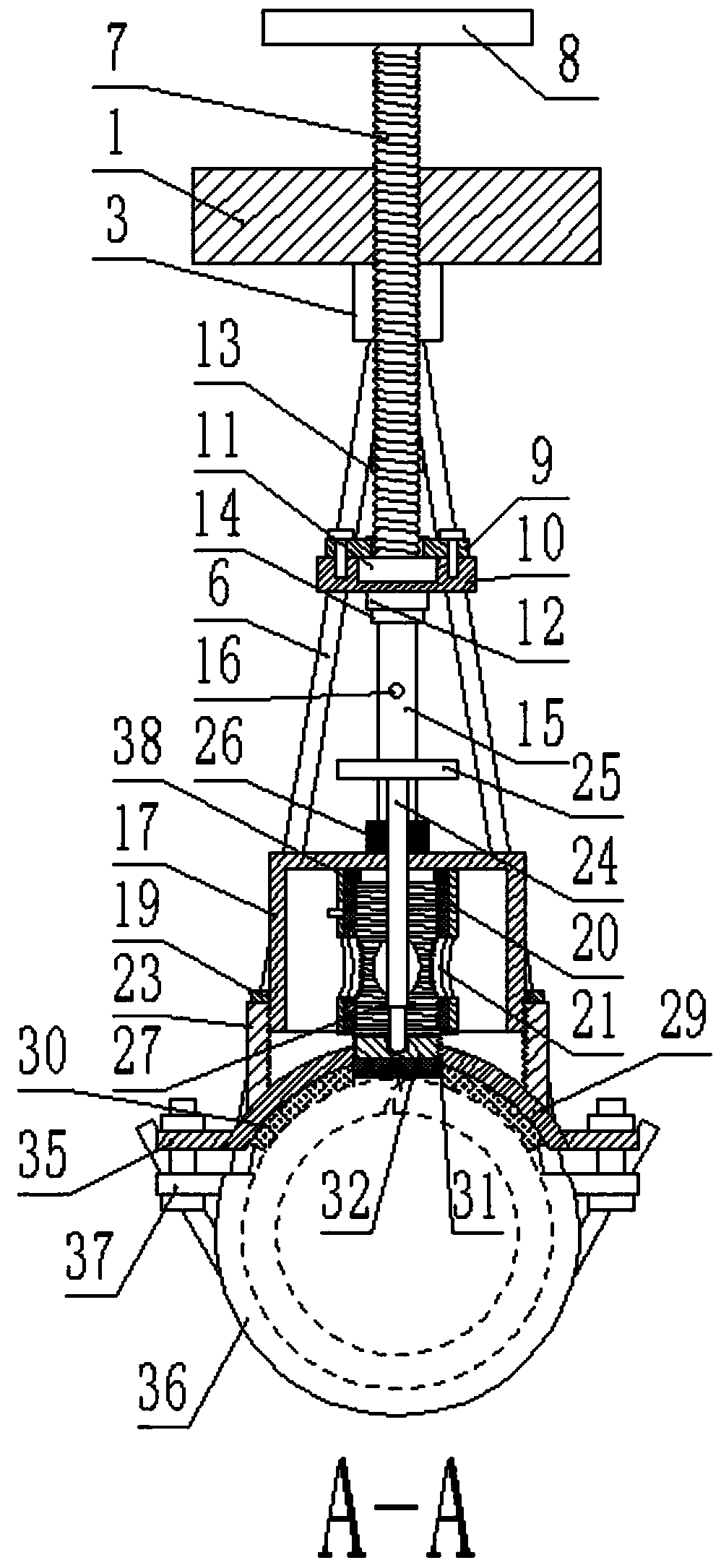 Convenient-to-mount hydraulic pipeline repair device