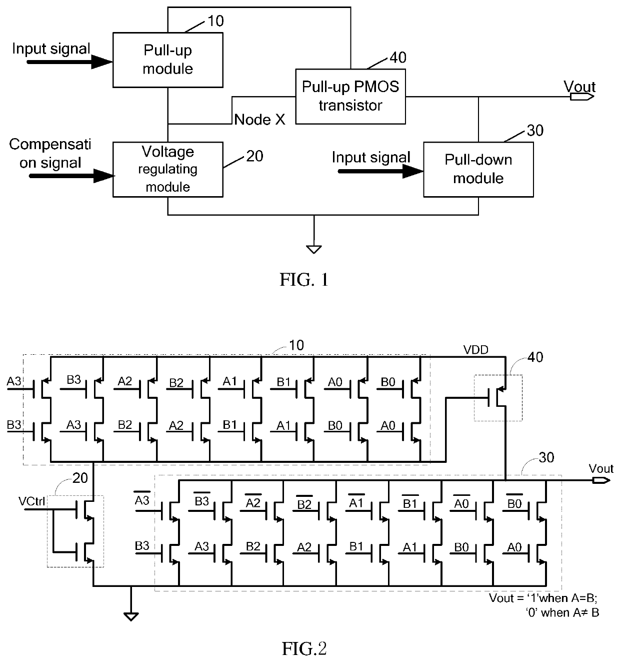 Subthreshold ratioed logic circuit and chip