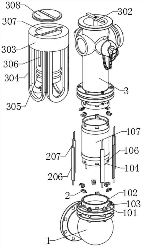 NB-IoT based intelligent fire hydrant structure with water pressure indication