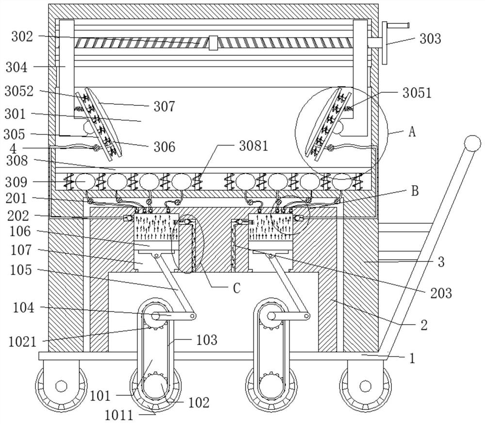 Transfer device used for lithium ion battery machining