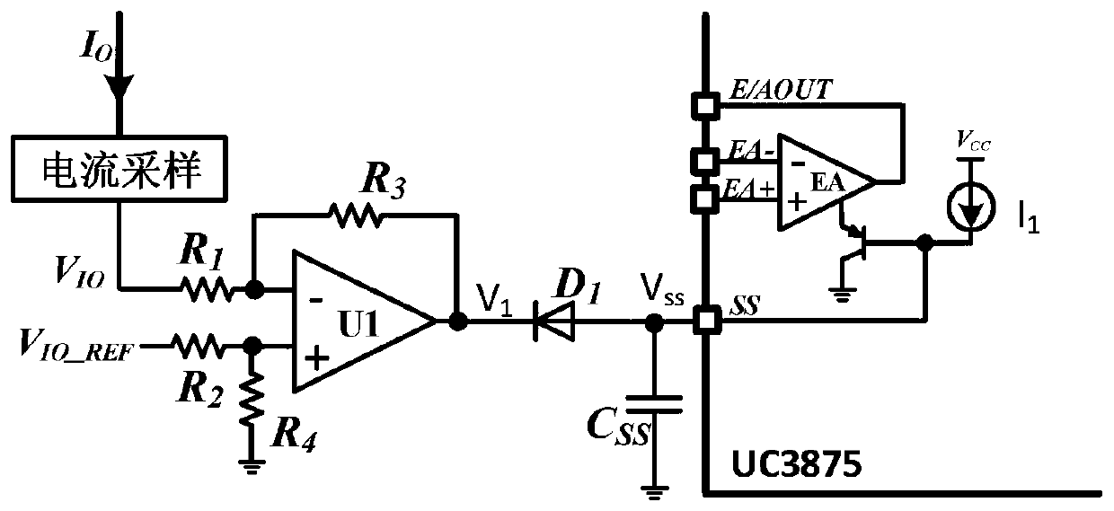 Short-circuit external characteristic realization circuit and external characteristic realization method