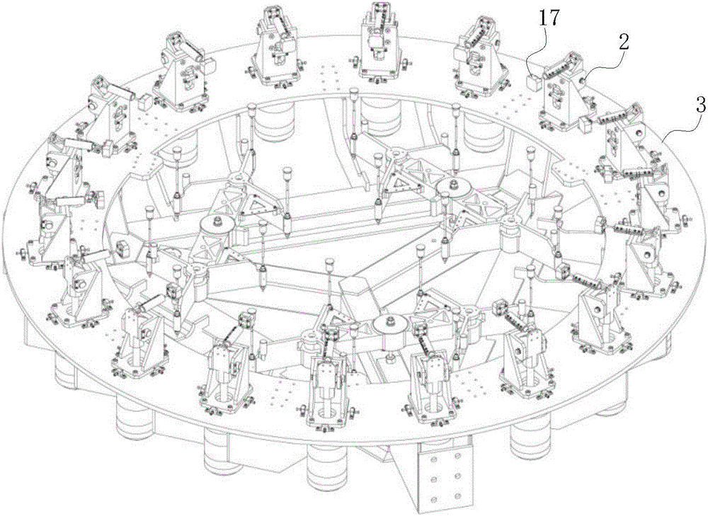 Angle-adaptive high-precision mirror-body lateral support mechanism