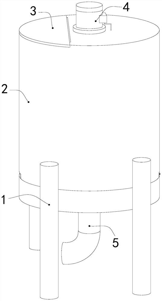 A safe recovery device for kitchen waste material and liquid separation that is easy to recover and take out