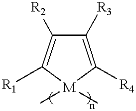 Polysiloles and polygermoles