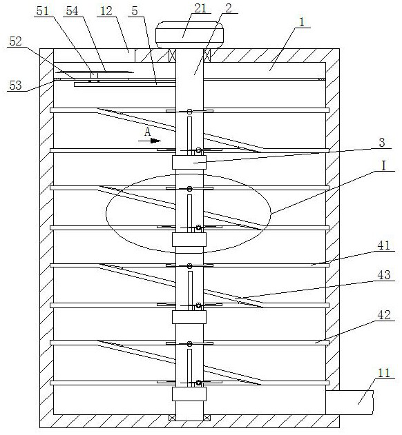 A high-efficiency beating device for packaging cardboard regeneration