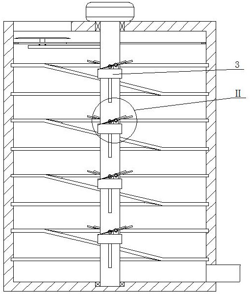 A high-efficiency beating device for packaging cardboard regeneration