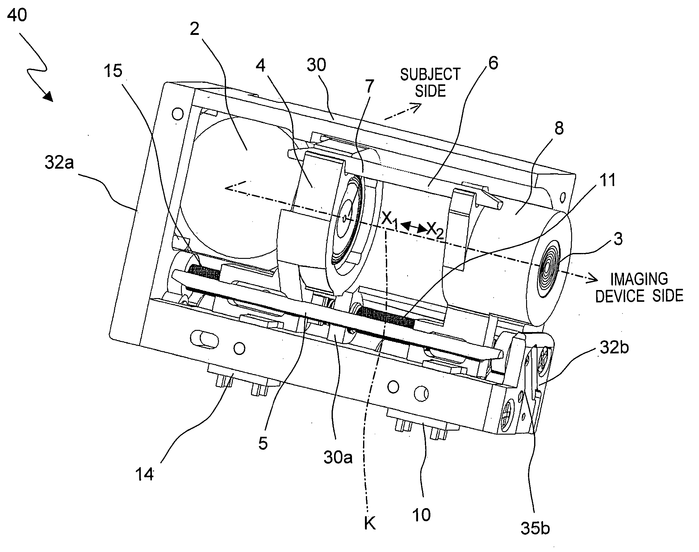 Lens actuating device, camera module and portable electronic equipment