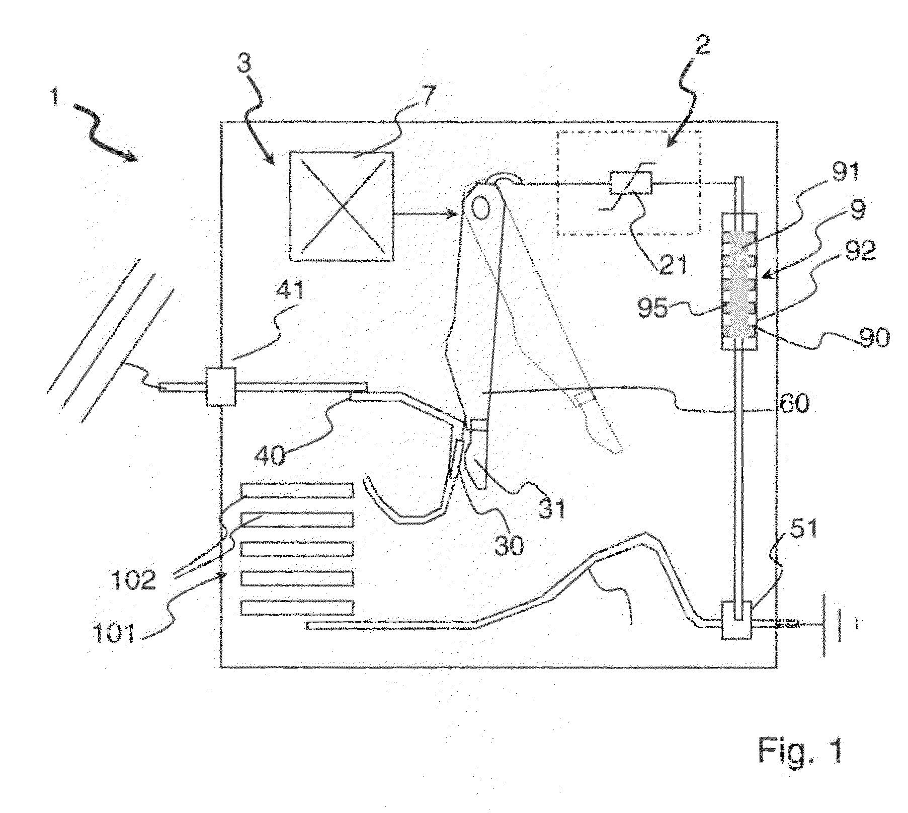 Voltage surge protection device comprising selective disconnection means