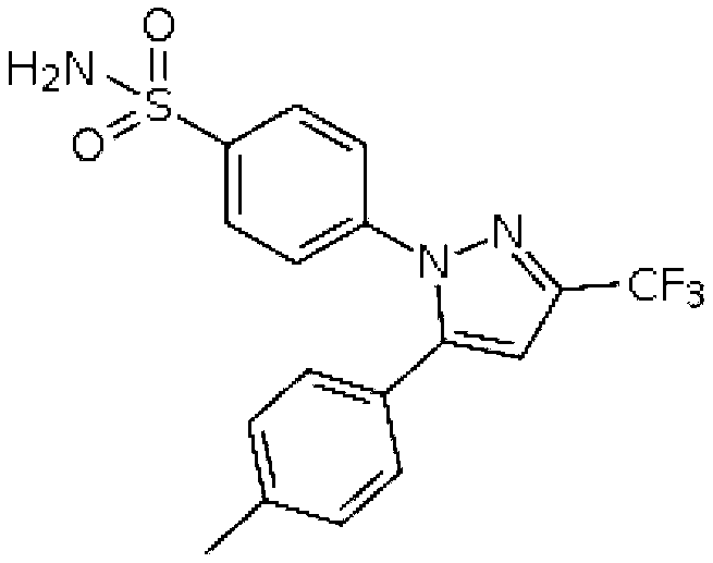 Celecoxib effervescent tablet and preparation method thereof