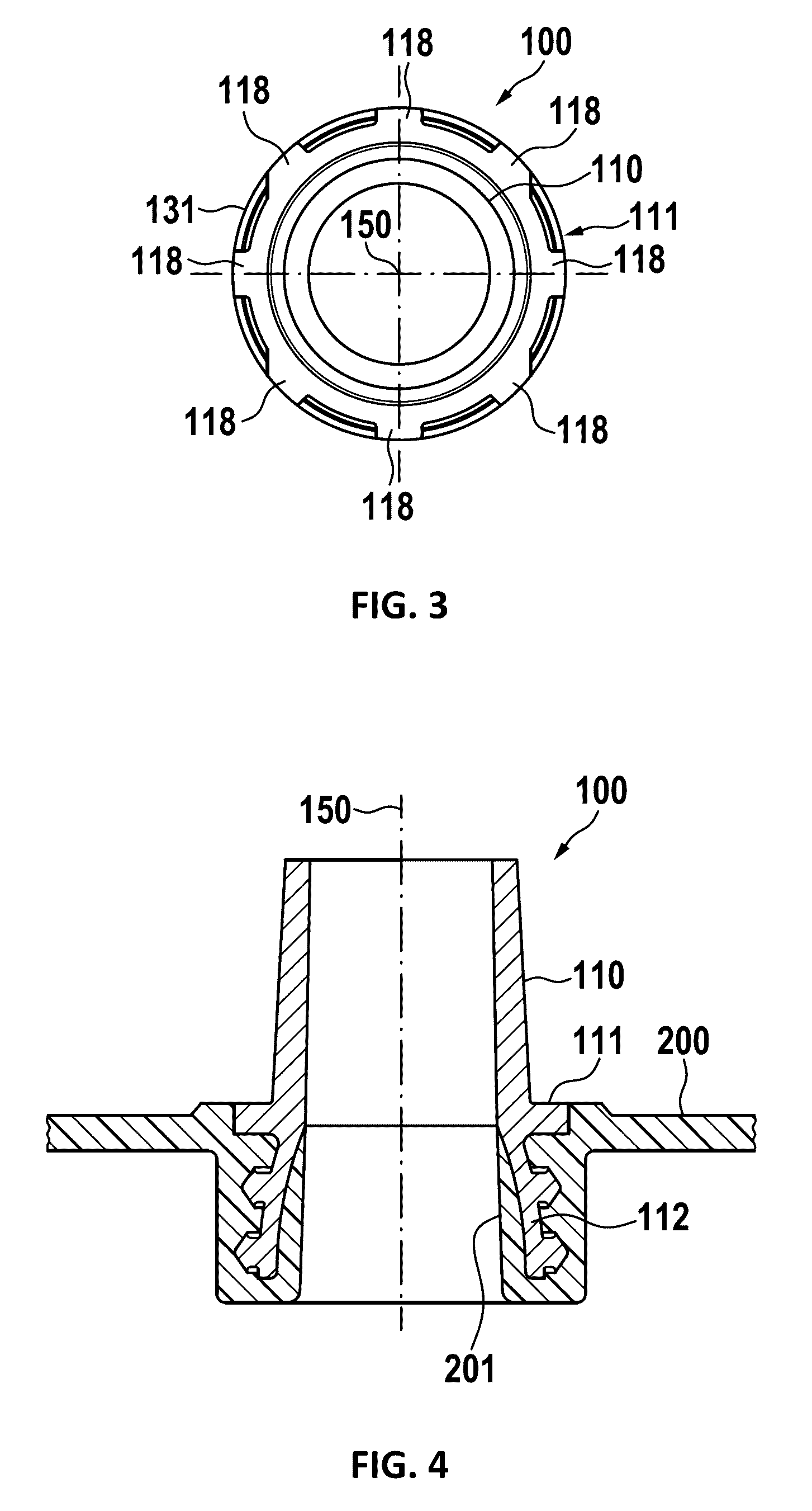 Sealable terminal for rechargeable battery