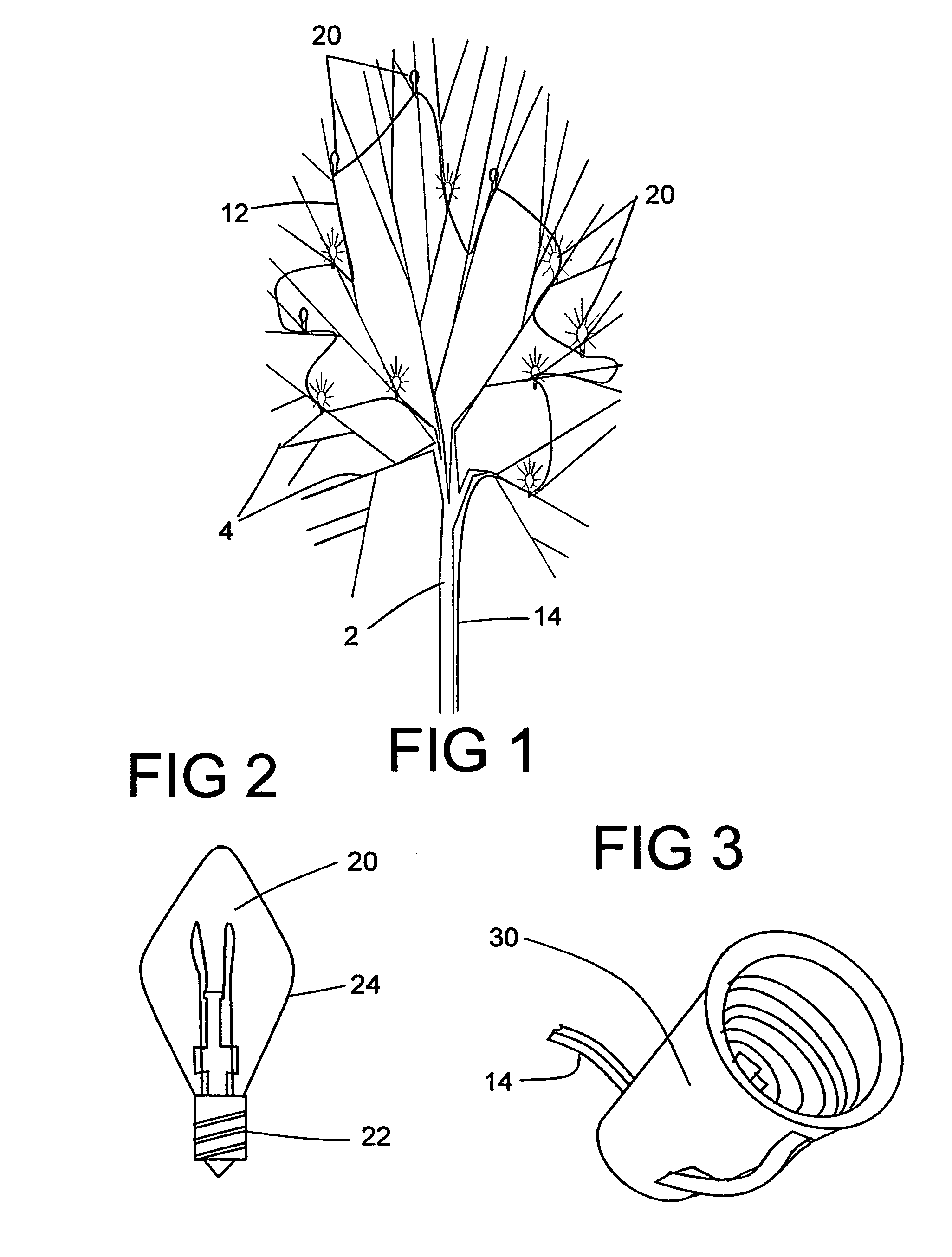 Decorative light string with blinking lights