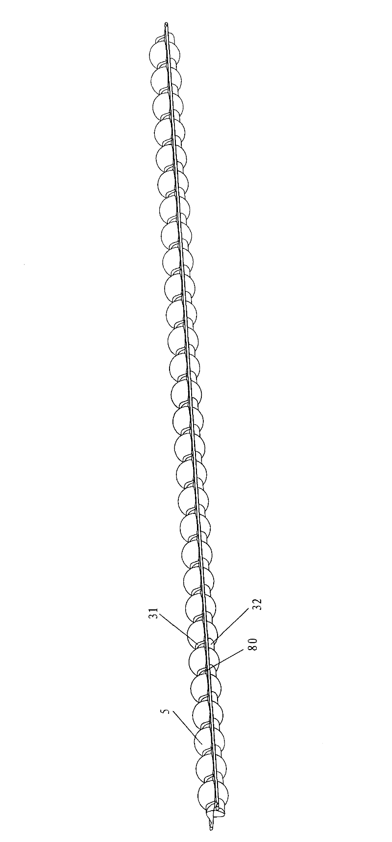 Ball maintenance chain, its preparation method and linear movement mechanism