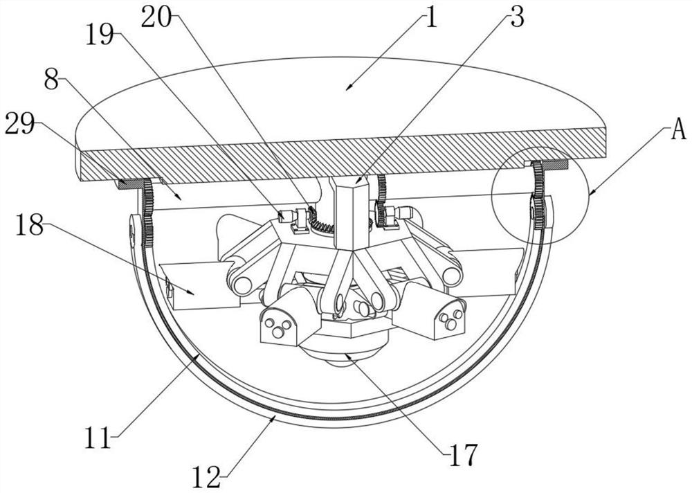 Low-altitude multi-target infrared detection device capable of tracking in all directions