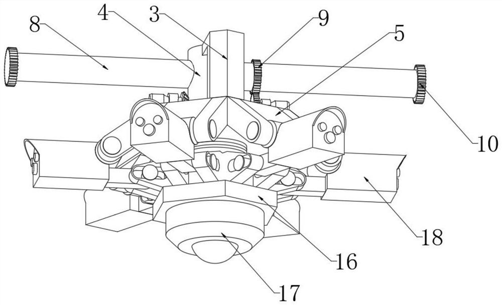 Low-altitude multi-target infrared detection device capable of tracking in all directions