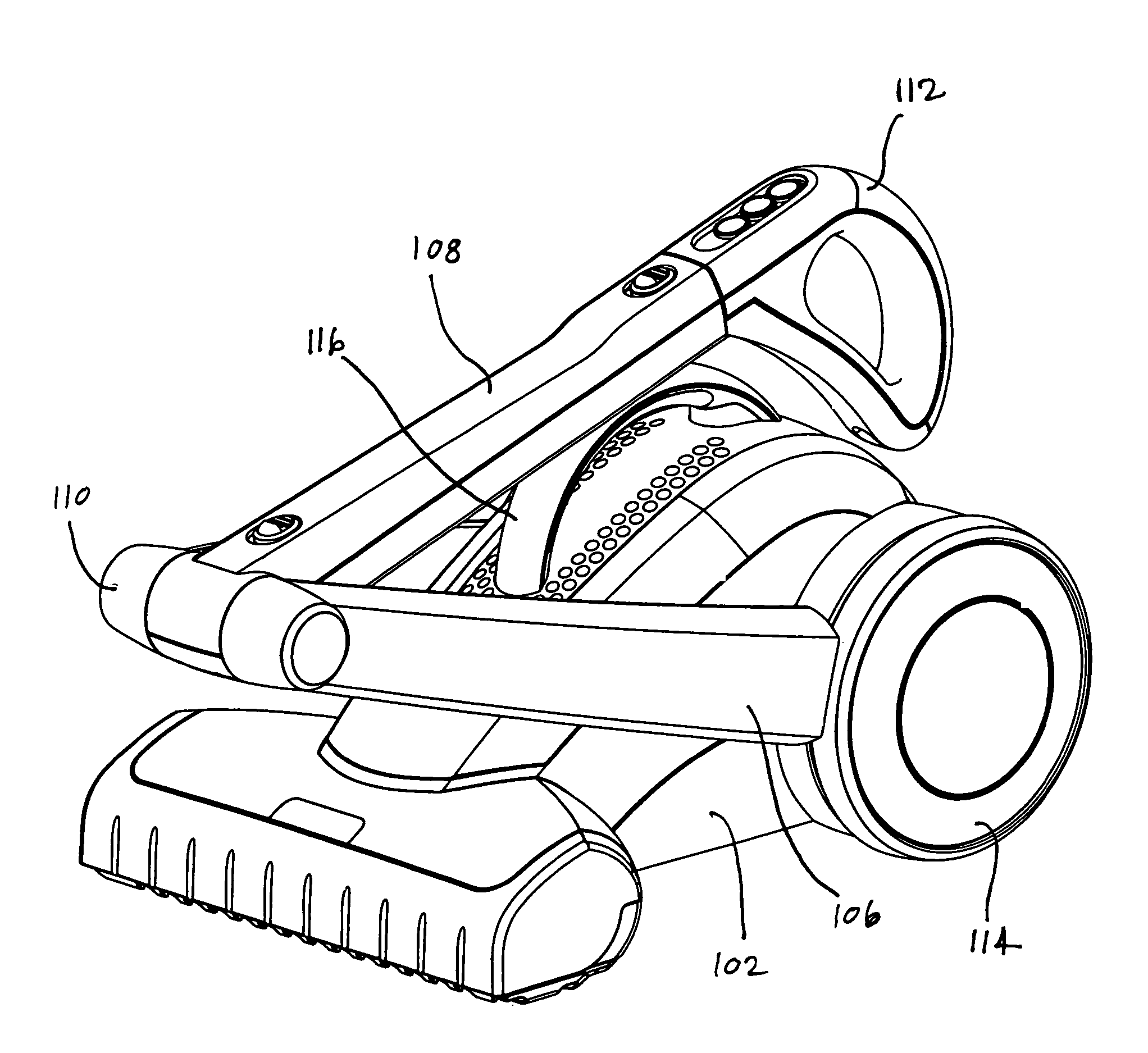 Vacuum cleaner with collapsible handle