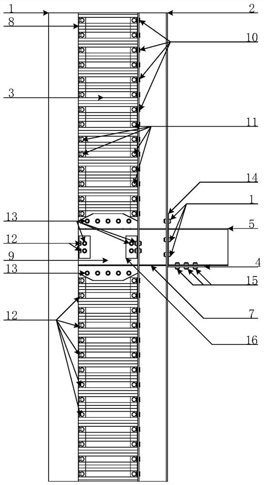 Assembly type special-shaped column-beam connecting joint capable of being repaired after earthquake