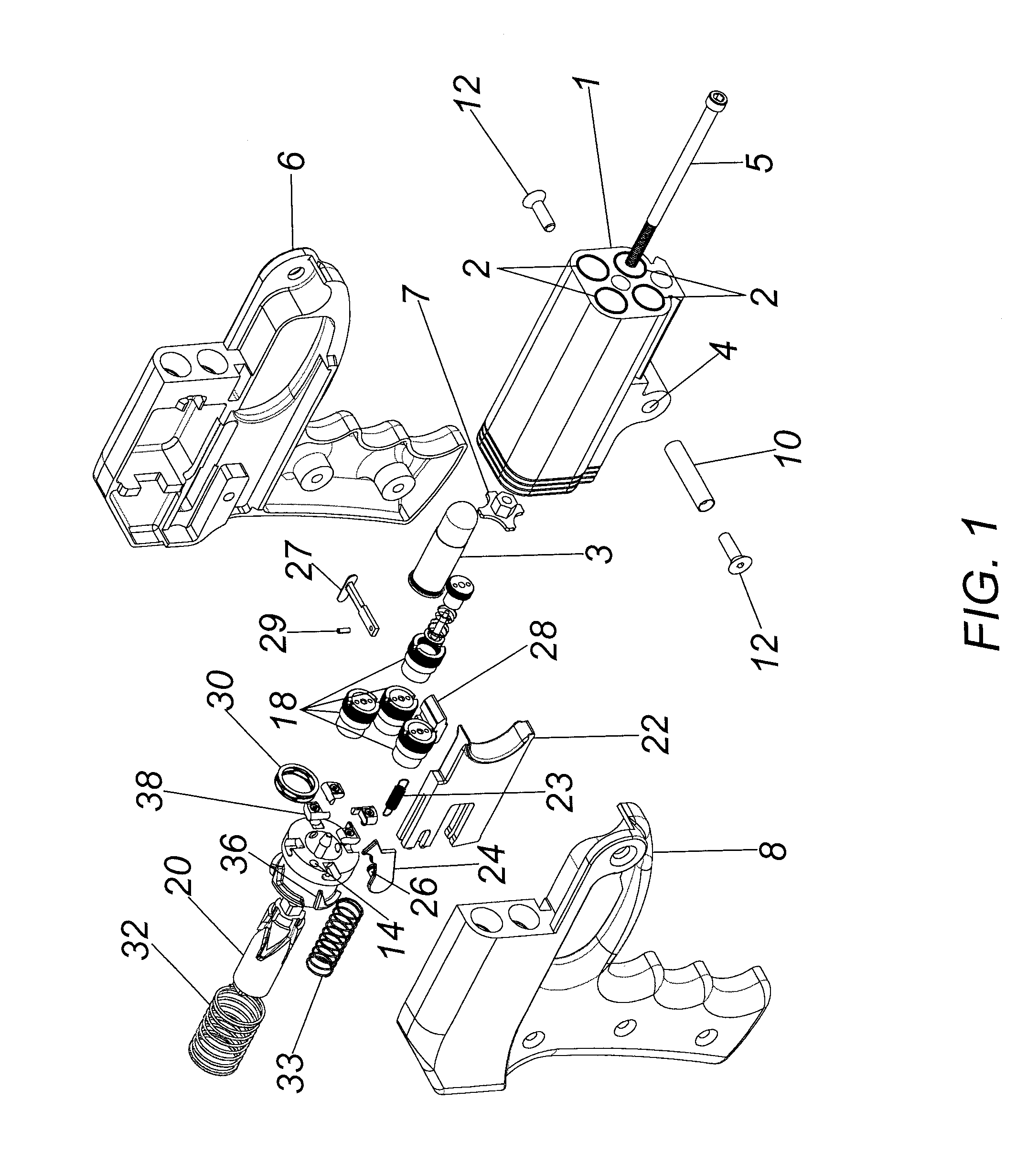 Reduced lethality gun