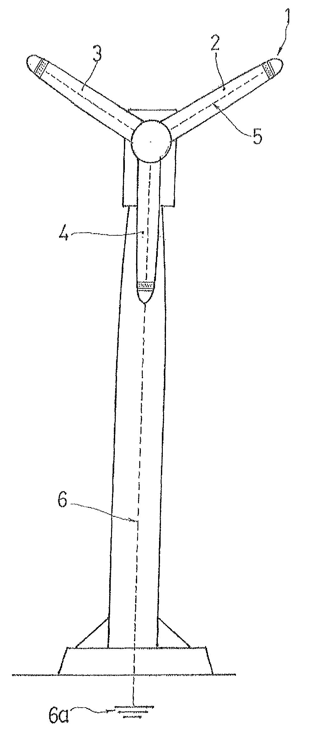 Electrostatic charge de-ionizing lightning rod for protection of wind turbine generator blades and wind turbine generator with blades provide with electrostatic charge de-ionizing lightning rod