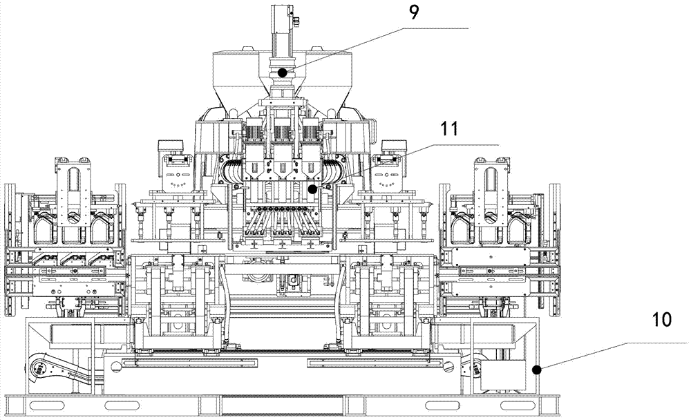 Double-station bent arm connecting rod motor structure