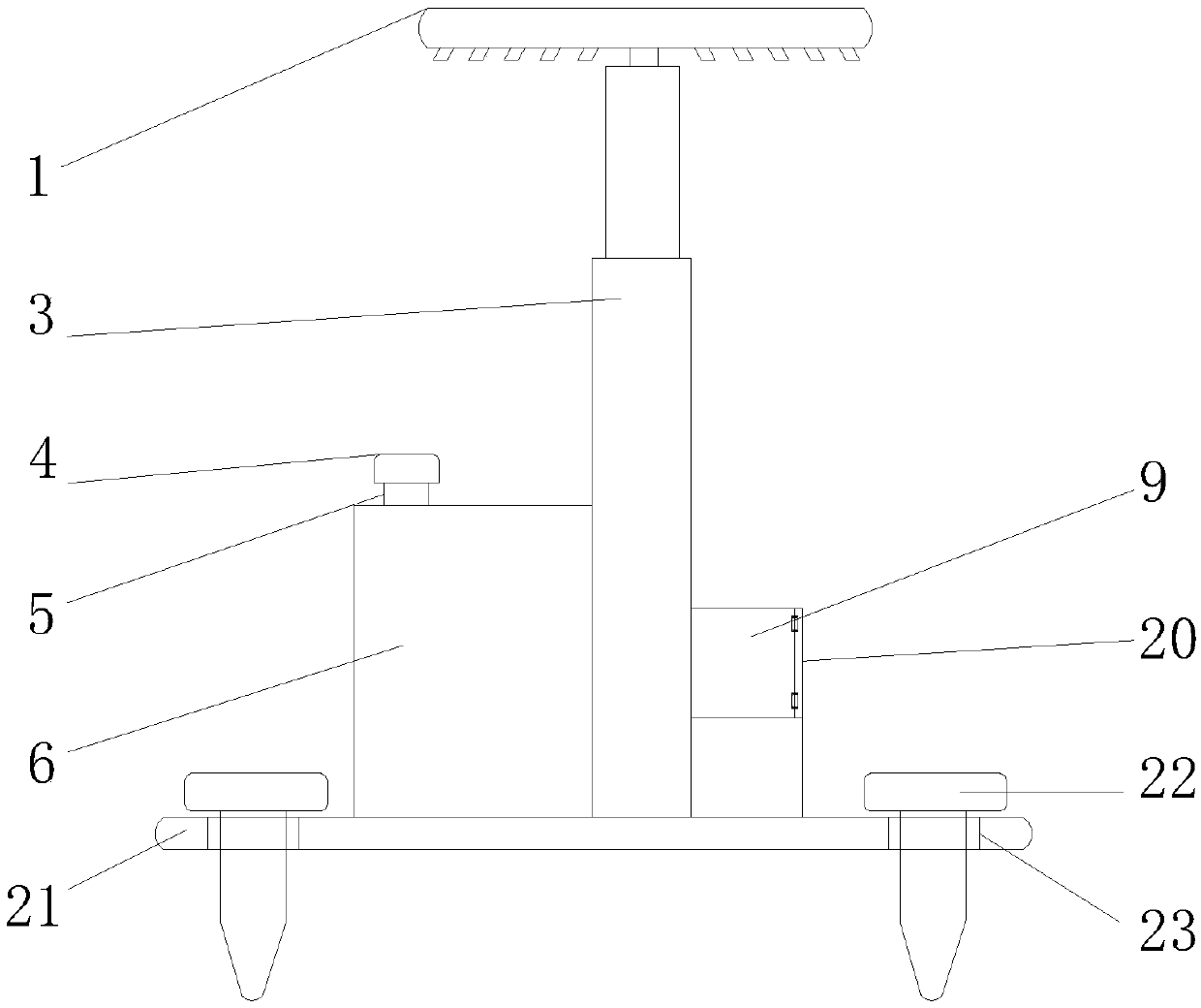 Agricultural intelligent regular spraying device