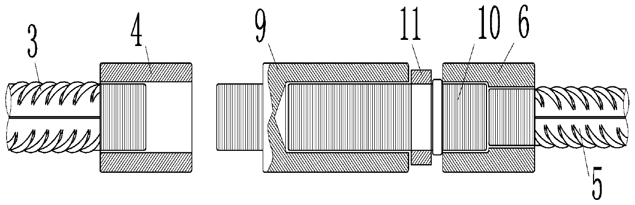 A connection structure and connection method of prefabricated reinforced concrete beams and columns