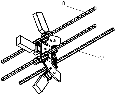 Straightness detection device for hexahedral shaft and data processing method