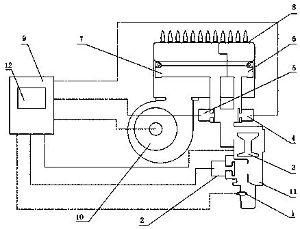 A primary pressure self-regulating gas water heater and its control method