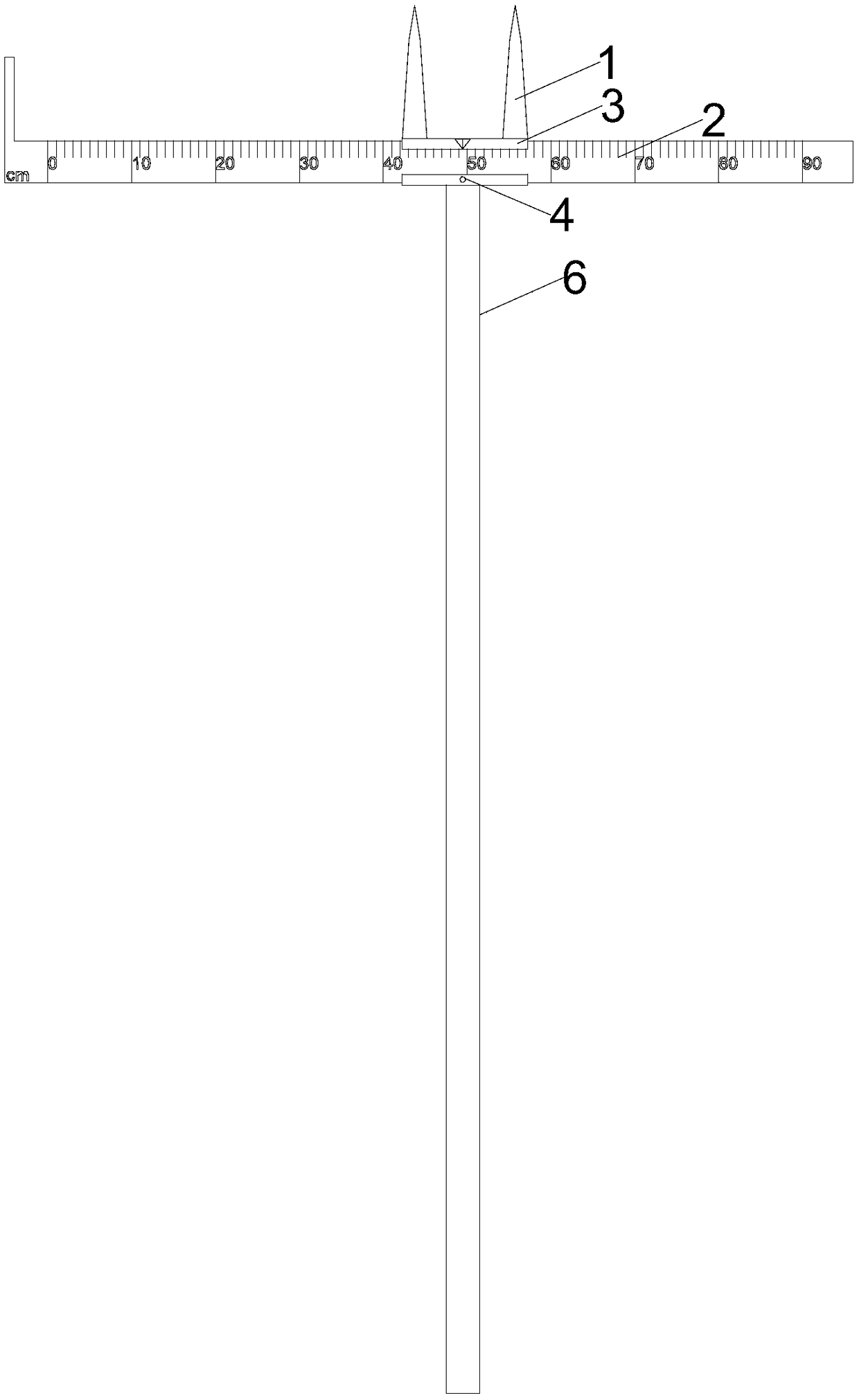 I-shaped wooden beam quick positioning and mounting device