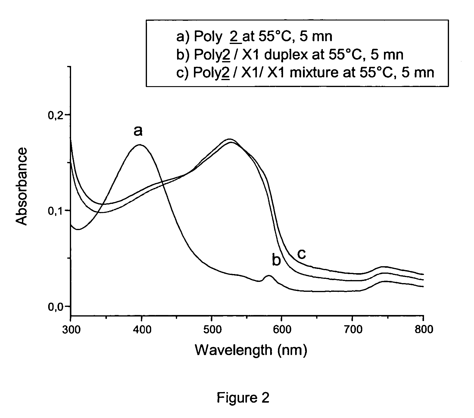 Detection of negatively charged polymers using water-soluble, cationic, polythiophene derivatives