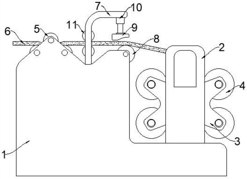 Winding device for protective film production