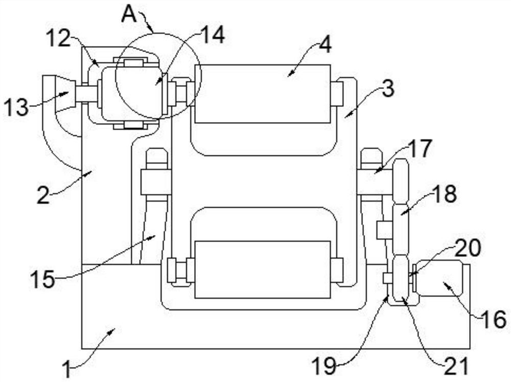 Winding device for protective film production