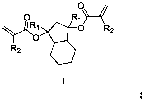 Photoresist resin monomer synthesized from hexahydro-1H-indene-1,3 (2H)-dione, and synthesis method thereof