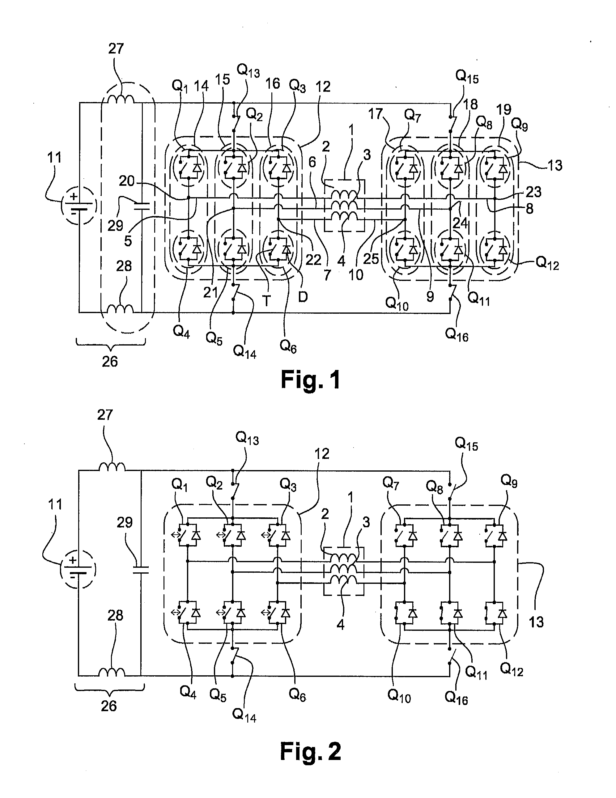 Voltage inverter and method of controlling such an inverter